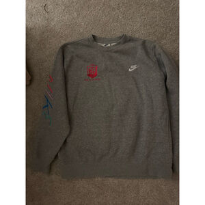 Men's Nike Gray Sweatshirt Size L - The Academy